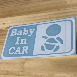 Baby In CAR01 ステッカー ホワイト アウトレット(その他)