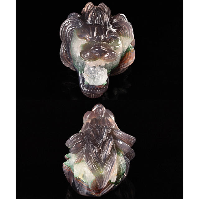 【であるライ】 一点もの高品質カービング天然瑪瑙・緑水晶 の通販 by MARIA STONE ｜ラクマ ヤマト
