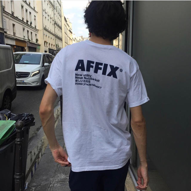 COMME des GARCONS(コムデギャルソン)のAffix Logo print T-shirt XL kiko  メンズのトップス(Tシャツ/カットソー(半袖/袖なし))の商品写真