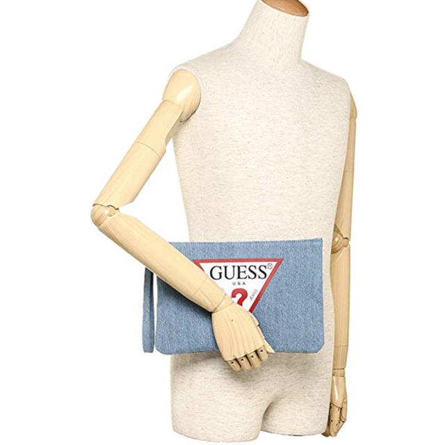 GUESS(ゲス)のゲス クラッチバッグ レディース GUESS AI2A7A45K MBL ブルー レディースのバッグ(クラッチバッグ)の商品写真