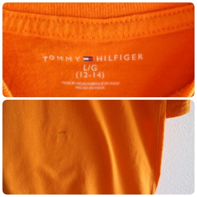 TOMMY HILFIGER(トミーヒルフィガー)のUS トミー ヒルフィガー orange 半袖 Tシャツ レディースのトップス(Tシャツ(半袖/袖なし))の商品写真