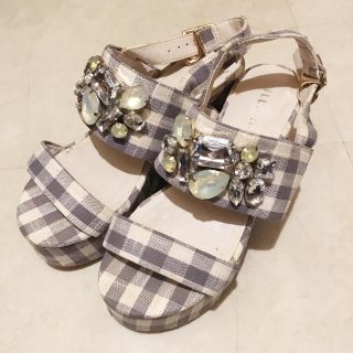 ジルバイジルスチュアート(JILL by JILLSTUART)のジルバイ♡チェックサンダル(サンダル)