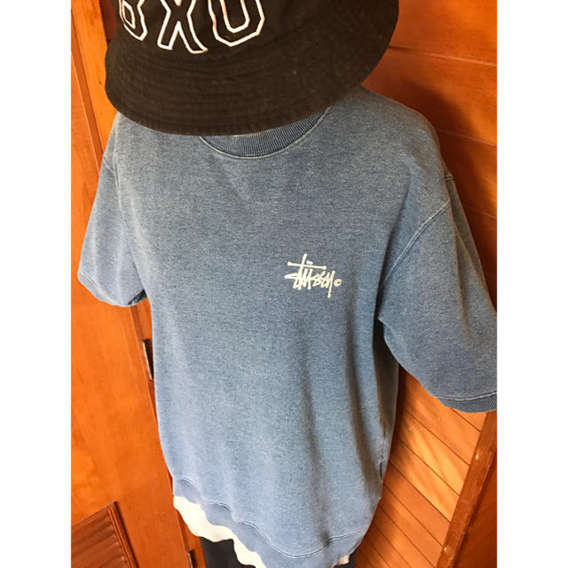 STUSSY - STUSSY⭐️半袖スウェット⭐️古着⭐️M⭐️ステューシー⭐️ストリート系の通販 by ★Šショップ｜ステューシーならラクマ