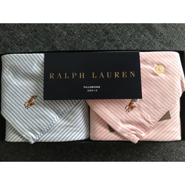 Ralph Lauren(ラルフローレン)の24日14:00まで出品！ラルフローレン ピローケース 新品未使用 インテリア/住まい/日用品の寝具(シーツ/カバー)の商品写真