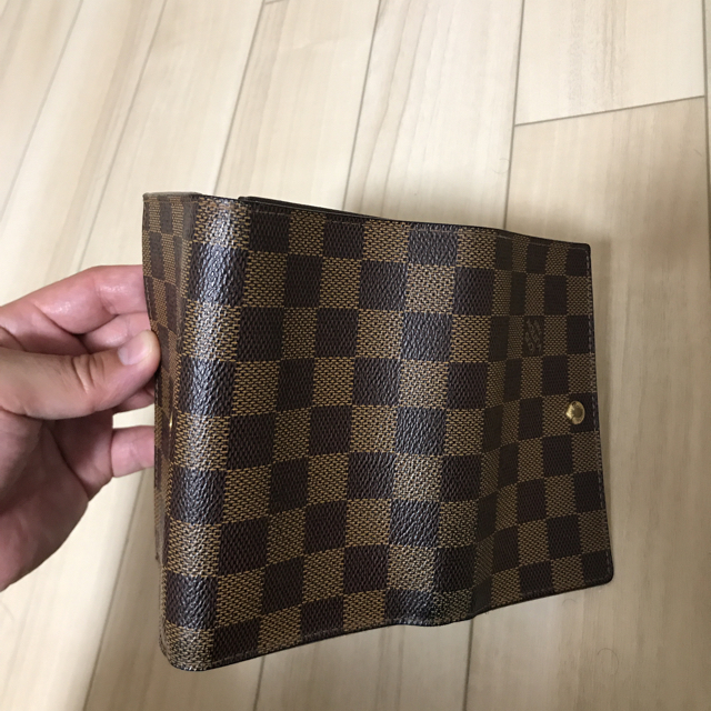 美品 ルイヴィトン ダミエ ポルトフォイユトレゾール 折財布 L字 | www
