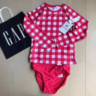 ベビーギャップ(babyGAP)の新品☆GAP kids☆水着 ラッシュガード チェック☆130 140(水着)