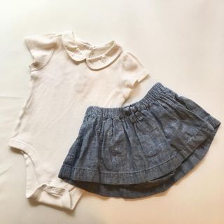 ベビーギャップ(babyGAP)のbaby Gapロンパース&スカパンセット(ロンパース)