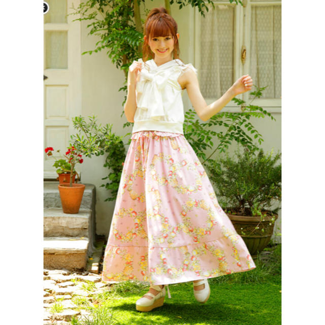 LIZ LISA - 【新品】リズリサ フルーツリース柄ロングスカート LIZ LISA - 【新品】リズリサ フルーツリース柄ロングスカート