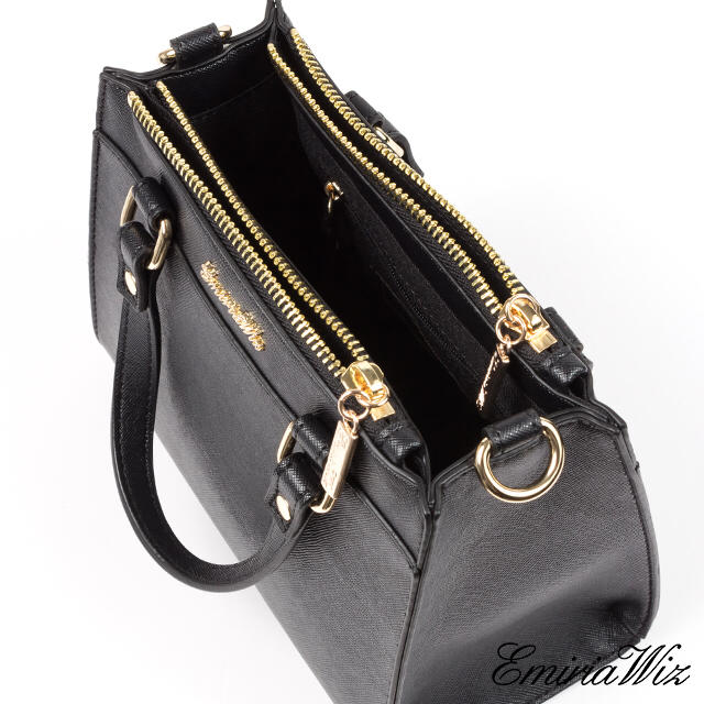 EmiriaWiz(エミリアウィズ)のエミリアウィズ  2wayレザープティ・バッグ　ブラック レディースのバッグ(ショルダーバッグ)の商品写真
