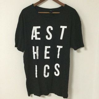 エイチアンドエム(H&M)のH&M Tシャツ 英字 プリント 黒 ブラック(Tシャツ/カットソー(半袖/袖なし))