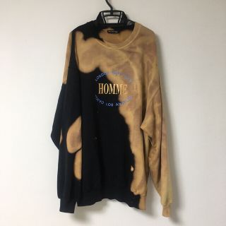 バレンシアガ(Balenciaga)の【ええええ様専用】BALENCIAGA HOMME刺繍ブリーチスウェット(スウェット)