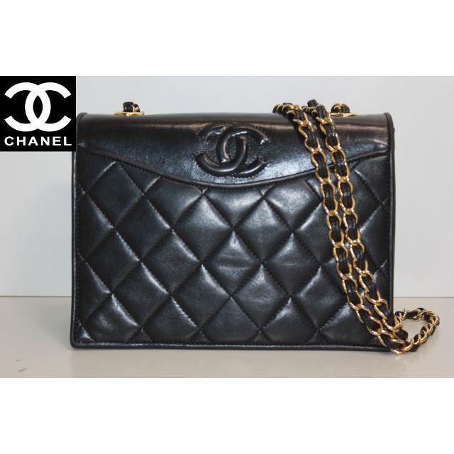 正規品販売! CHANEL 斜め掛け チェーンショルダーバッグ マトラッセ シャネル ヴィンテージ 美品 ショルダーバッグ 