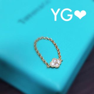 専用です✴︎超美品❣️YG♡ピンキーリング♡フラワーモチーフ(リング(指輪))