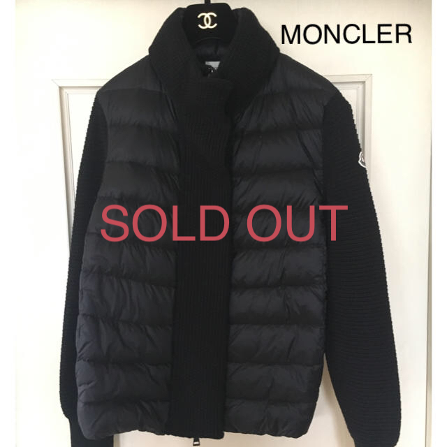 MONCLER 切り替えニットダウンレディース