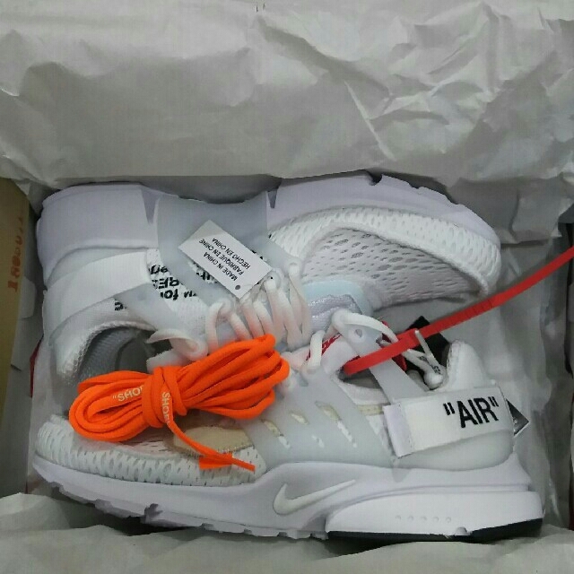 独特の素材 AIR NIKE OFF-WHITE - NIKE PRESTO ホワイト プレスト 25cm ...