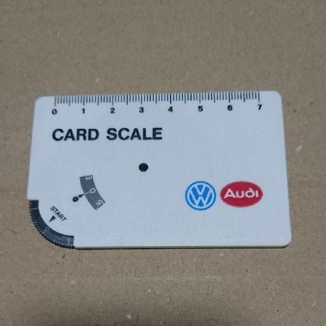 Volkswagen(フォルクスワーゲン)の非売品『フォルクスワーゲン CARD SCALE』 エンタメ/ホビーのコレクション(ノベルティグッズ)の商品写真