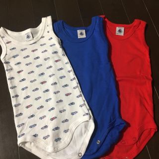 プチバトー(PETIT BATEAU)のlian様専用  プチバトー タンクトップボディ6M 3枚セット(タンクトップ/キャミソール)