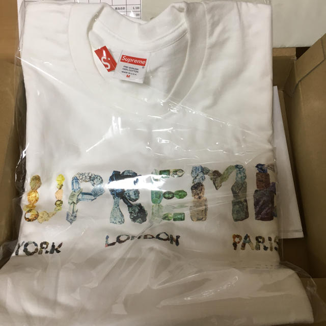 supreme rocks tee L white