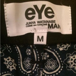 ジュンヤワタナベコムデギャルソン(JUNYA WATANABE COMME des GARCONS)のeYe JUNYA WATANABE MAN ハーフパンツ 紺 黒 M 16ss(ショートパンツ)