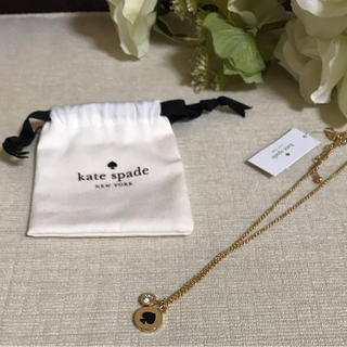 ケイトスペードニューヨーク(kate spade new york)のケイトスペード ネックレス スペード 黒 未使用 ☆(ネックレス)