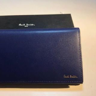 ポールスミス(Paul Smith)の【ほぼ新品】ポールスミス  長財布 シティエンボス 二つ折り ラウンド (長財布)