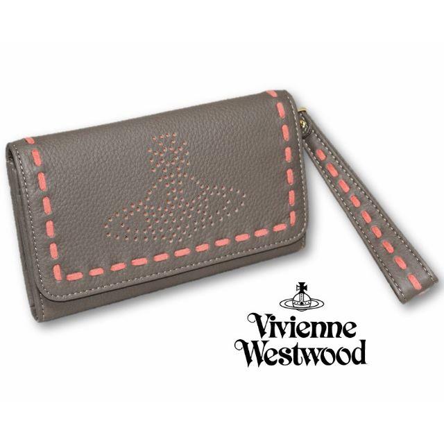 Vivienne Westwood(ヴィヴィアンウエストウッド)の新品【ヴィヴィアンウエストウッド】本革 ストラップ付き二つ折り長財布 レディースのファッション小物(財布)の商品写真