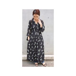 IENA THE IRON FLORAL-PRINT MAXI ワンピース