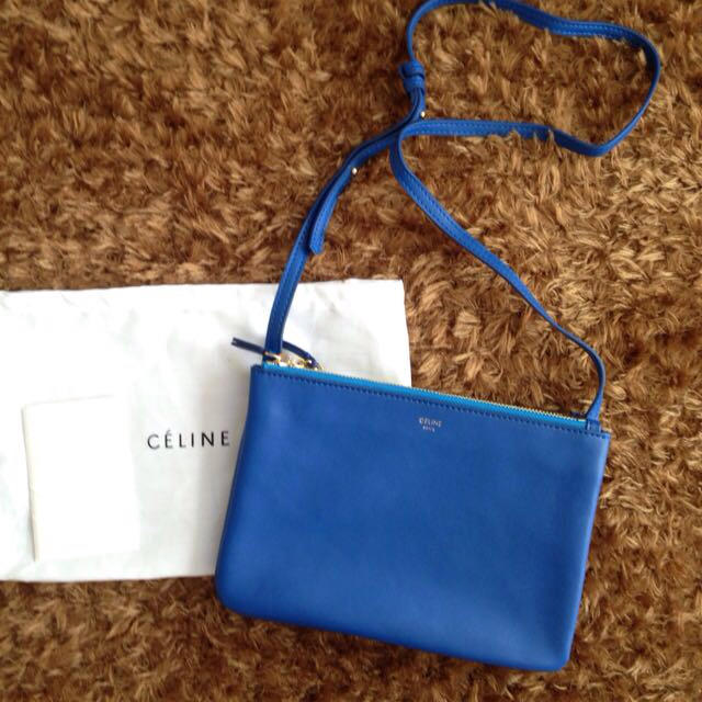 celine(セリーヌ)のCELINE トリオバッグ ブルー レディースのバッグ(ショルダーバッグ)の商品写真