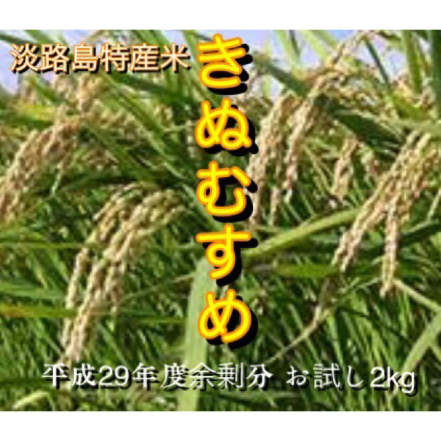 平成29年度特a米 淡路島産 きぬむすめ お試し2kgの通販 By Rikuria プロフ必読 ラクマ 平成29年度特a米 淡路島産 きぬむすめ お試し2kgの通販 By Rikuria プロフ必読 ラクマ