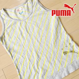 プーマ(PUMA)の美品 Lサイズ PUMA プーマ タンクトップ グレー(タンクトップ)