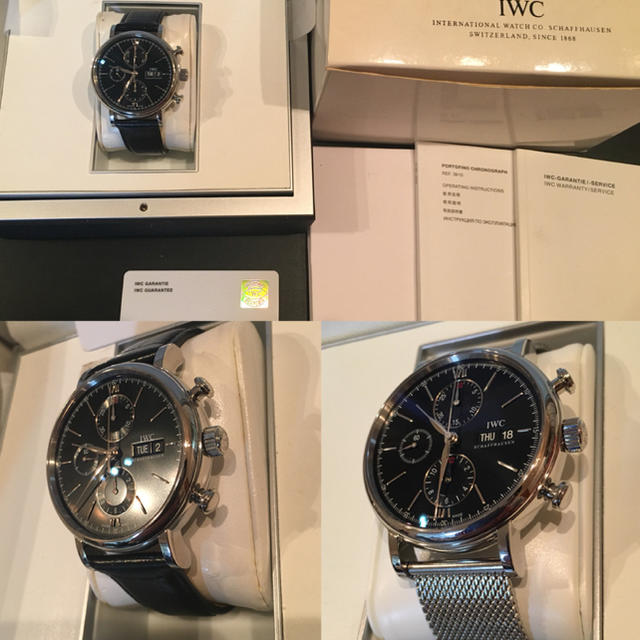 IWC(インターナショナルウォッチカンパニー)のIWC ポートフィノ クロノグラフ ブラック メンズの時計(腕時計(アナログ))の商品写真