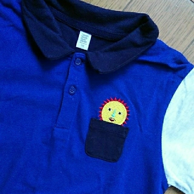 Design Tshirts Store graniph(グラニフ)のgraniph👕かおノート　ポロシャツ　130cm キッズ/ベビー/マタニティのキッズ服男の子用(90cm~)(Tシャツ/カットソー)の商品写真