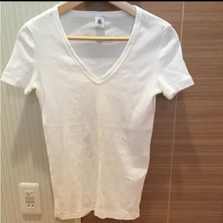 プチバトー(PETIT BATEAU)のVネック Tシャツ プチバトー 新品 未使用(Tシャツ(半袖/袖なし))