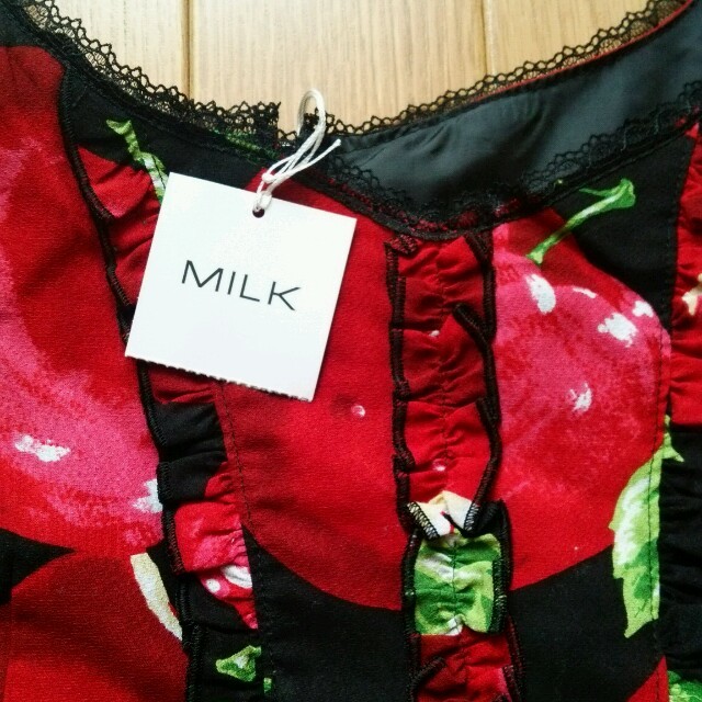 MILK(ミルク)のMILKアップルポイズンベビードール レディースのワンピース(ミニワンピース)の商品写真