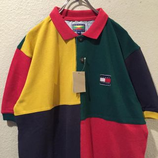 TOMMY ロゴ ポロシャツ M 新品 クレイジーカラー  (ポロシャツ)