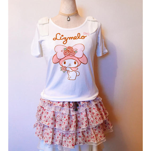 LIZ LISA(リズリサ)のリズメロ🎀🎀リボンTシャツ（新品）megumimi様専用 レディースのトップス(Tシャツ(半袖/袖なし))の商品写真