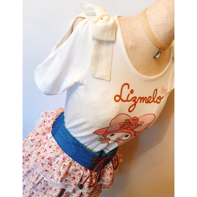LIZ LISA(リズリサ)のリズメロ🎀🎀リボンTシャツ（新品）megumimi様専用 レディースのトップス(Tシャツ(半袖/袖なし))の商品写真