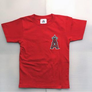 マジェスティック(Majestic)の大谷翔平 Tシャツ 0099 RED L ロサンゼルス エンゼルス 17 MLB(Tシャツ/カットソー(半袖/袖なし))