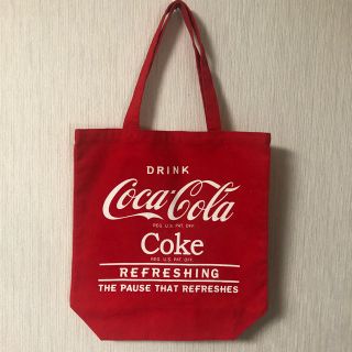 コカコーラ(コカ・コーラ)のCOCA COLA コカコーラ トートバッグ 古着 uesd(トートバッグ)