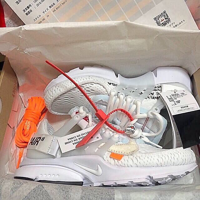 NIKE(ナイキ)のAIR PRESTO×OFF-WHITE エアプレスト オフホワイト 24cm メンズの靴/シューズ(スニーカー)の商品写真