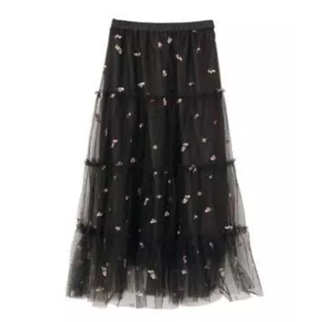 dazzlin(ダズリン)のdazzlin　シアーフラワーティアードスカート レディースのスカート(ロングスカート)の商品写真