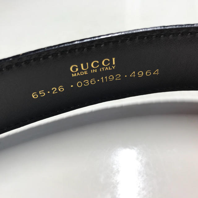 Gucci(グッチ)の美品♡GUCCIの人気のGGバックルベルト♡ブラック♡バックルはゴールド レディースのファッション小物(ベルト)の商品写真