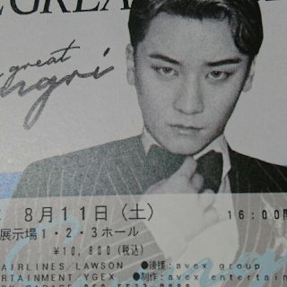 ビッグバン(BIGBANG)のSEUNGRI ソロコン 8月11日(K-POP/アジア)