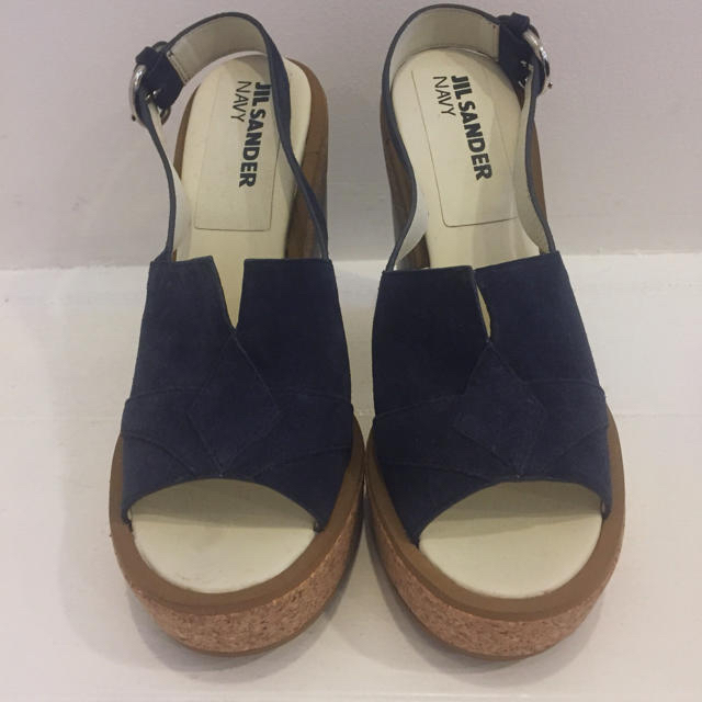 JIL SANDER NAVY コルクサンダル NAVY 38