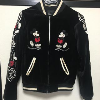 安い販促 49/15)ディズニー ミッキーマウス 刺 スカジャン レディース