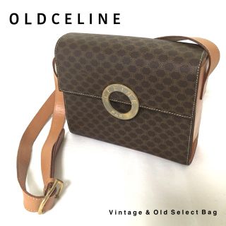 セリーヌ(celine)のCELINE オールドセリーヌ サークルロゴ マカダム ショルダーバッグ(ショルダーバッグ)