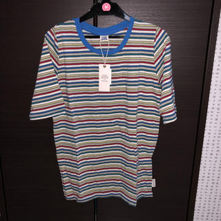 キューブシュガー(CUBE SUGAR)の新品タグ付  CUBE SUGAR  ボーダーTシャツ(Tシャツ(半袖/袖なし))