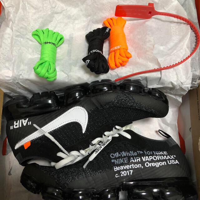 OFF-WHITE(オフホワイト)のオフホワイト×ナイキ THE TEN vapormax メンズの靴/シューズ(スニーカー)の商品写真