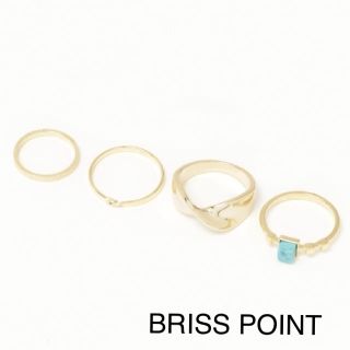 ブリスポイント(BLISS POINT)の【 新品 】ブリスポイント セット リング ゴールド(リング(指輪))