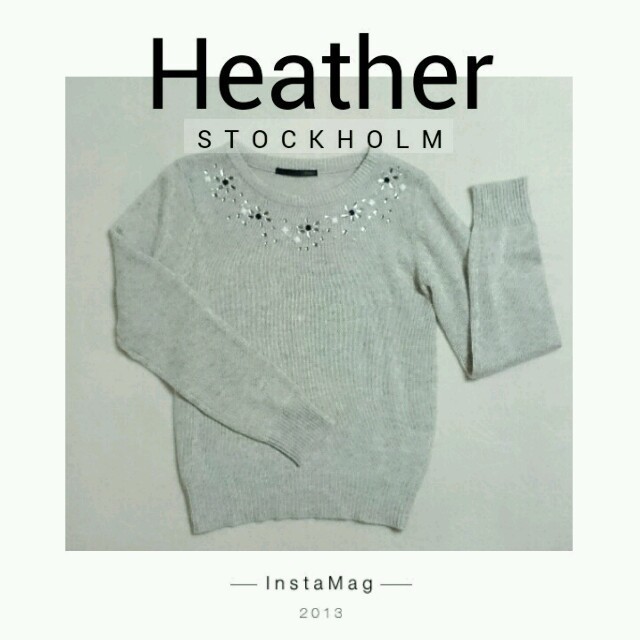 heather(ヘザー)のフラワービジュー💎ニット レディースのトップス(ニット/セーター)の商品写真